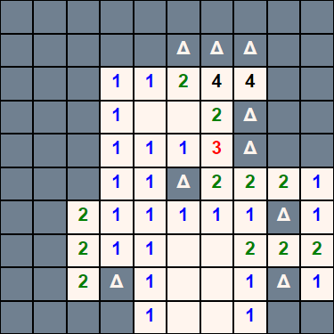 minesweeper game board